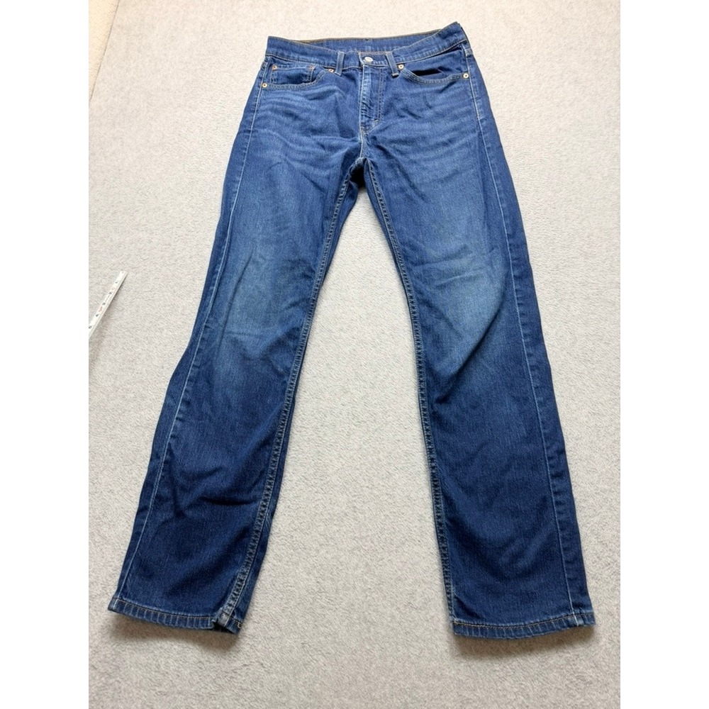 Levis 505 Straight Fit Mens Blue Denim Jeans Medium Wash 32x32